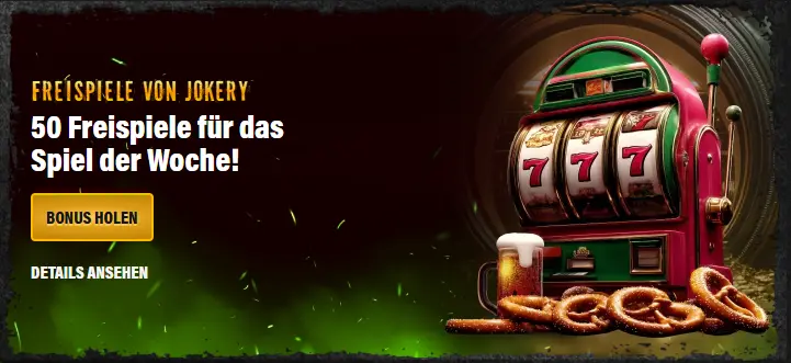 Banner für das wöchentliche Freispiele-Angebot.